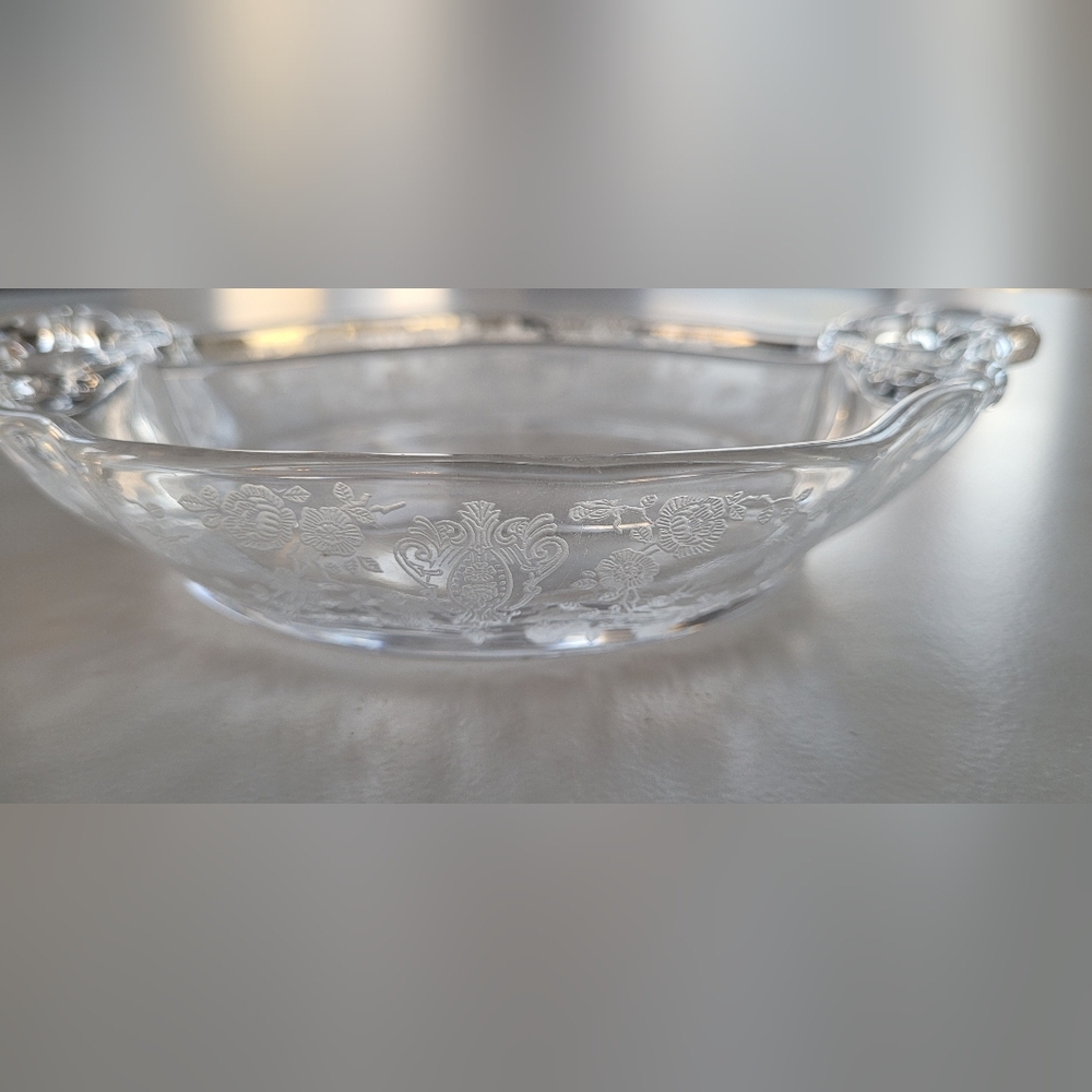 Fostoria Divided Glass Tray For Serving